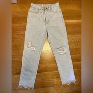 Madewell Mom Jean - raw hem